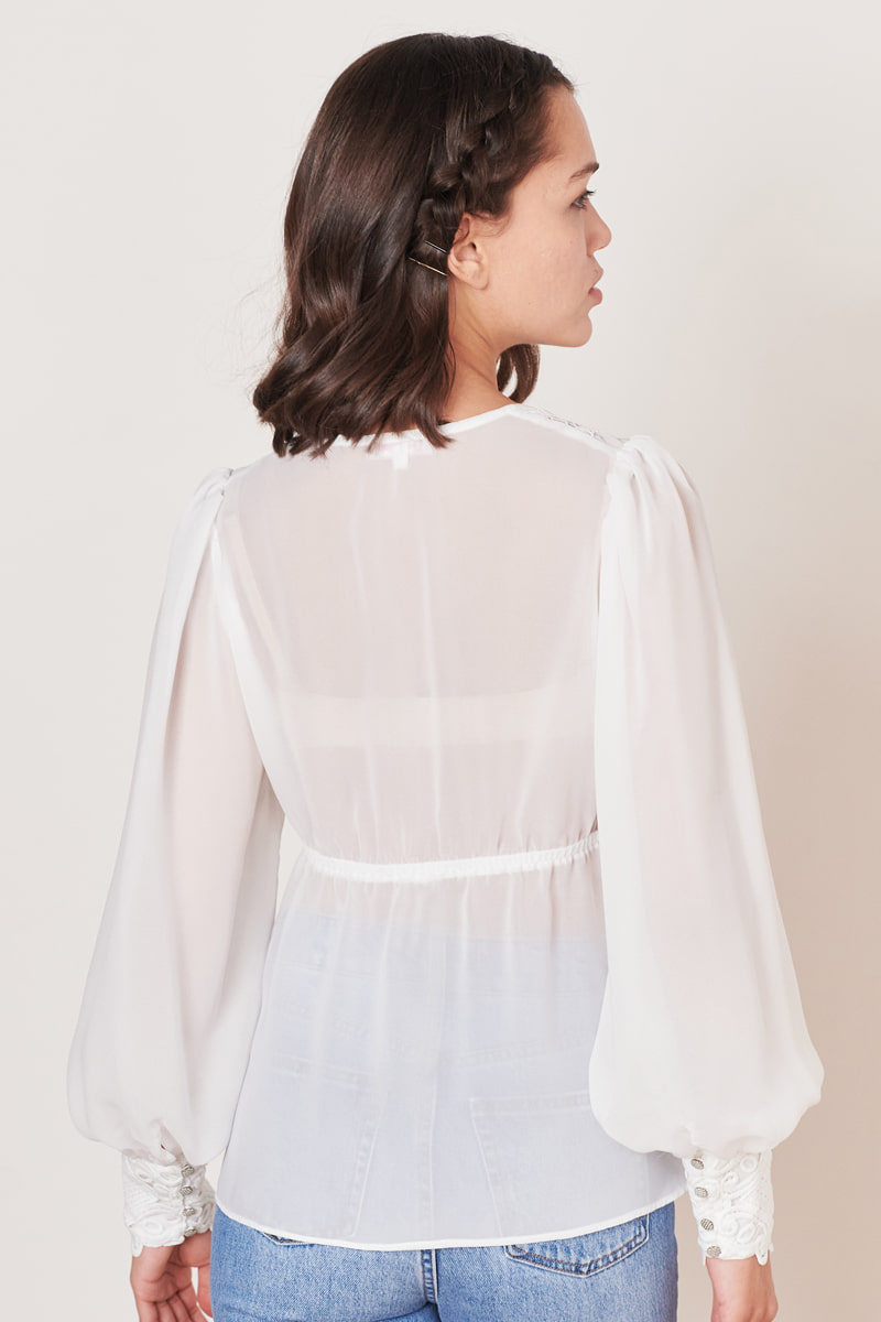 Bluse Bettina in ecru im Julia Trentini Online Shop