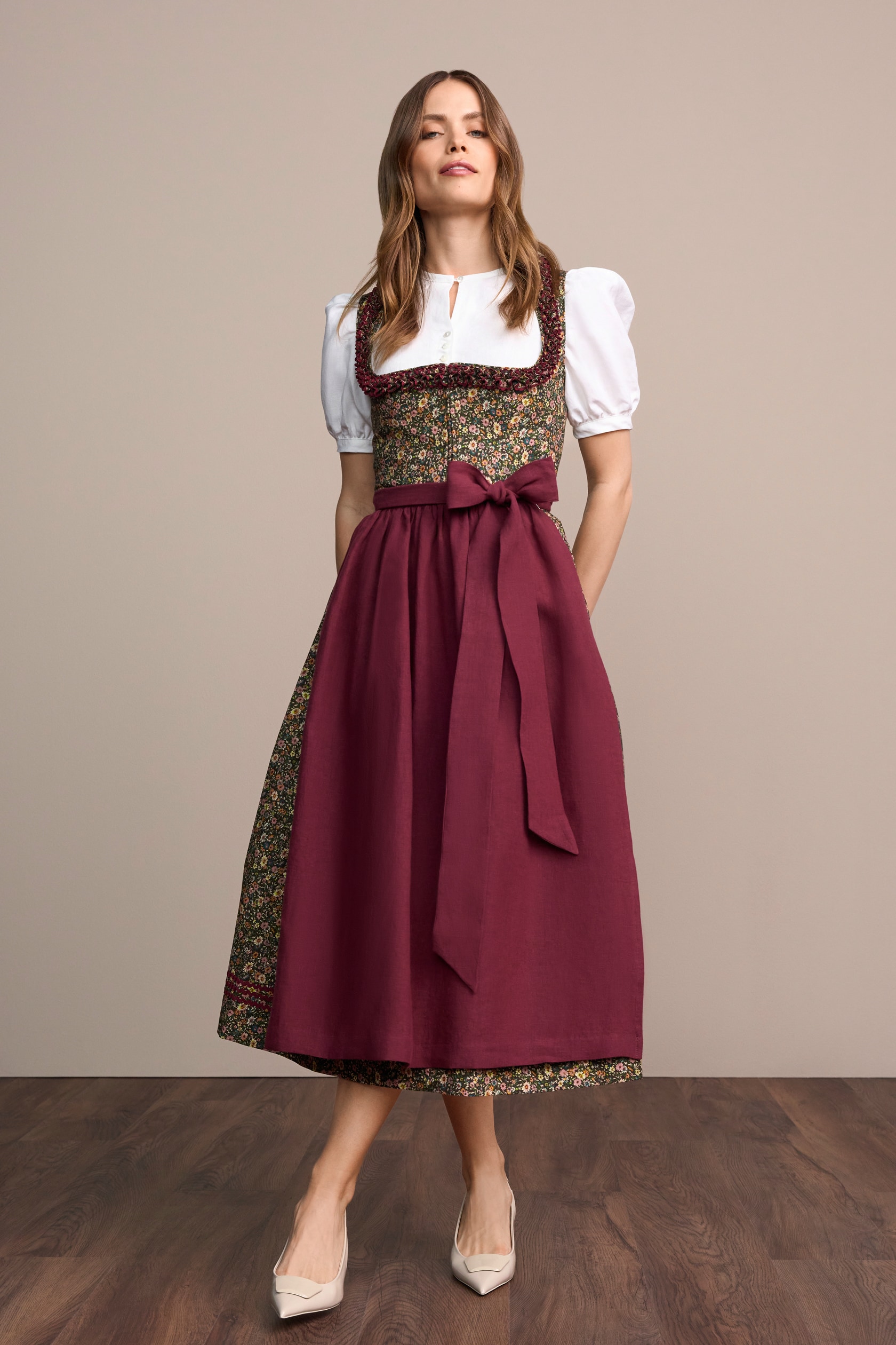 embroidered dress maxi Hand embroidered linen maxi dress long KAYLA – MadebyGaia