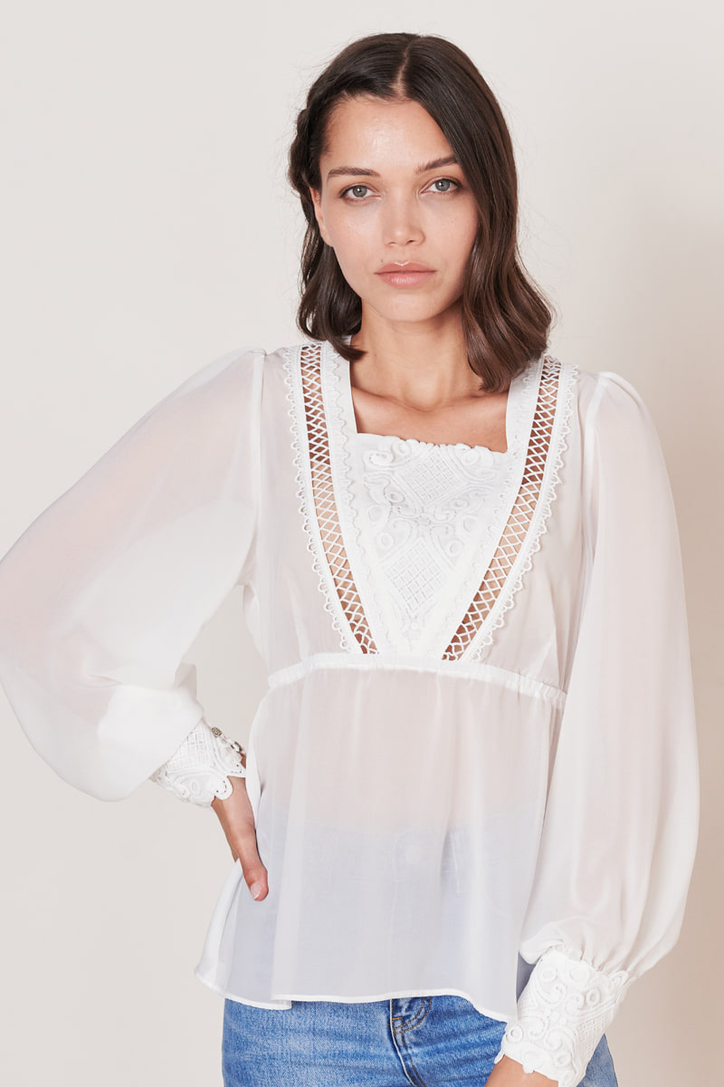 Blouse Bettina in ecru in Julia Trentini Online Shop