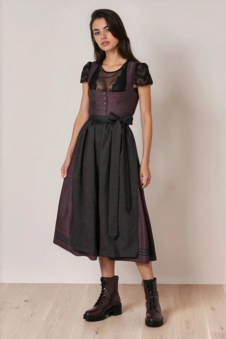 Dirndl Anna (80cm) in purple in Julia Trentini Online Shop