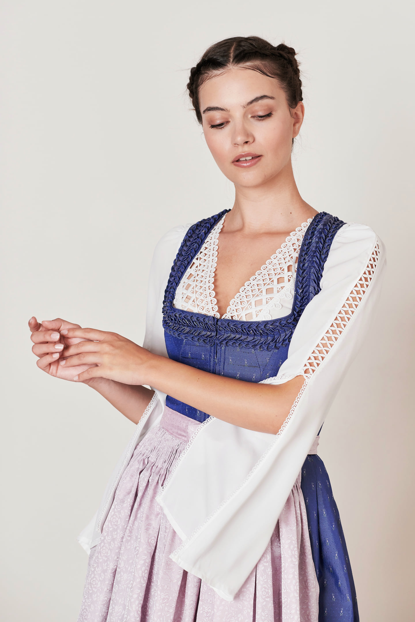 Dirndl Edonita blau