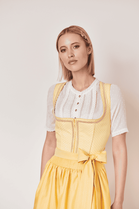 Yellow dirndl top