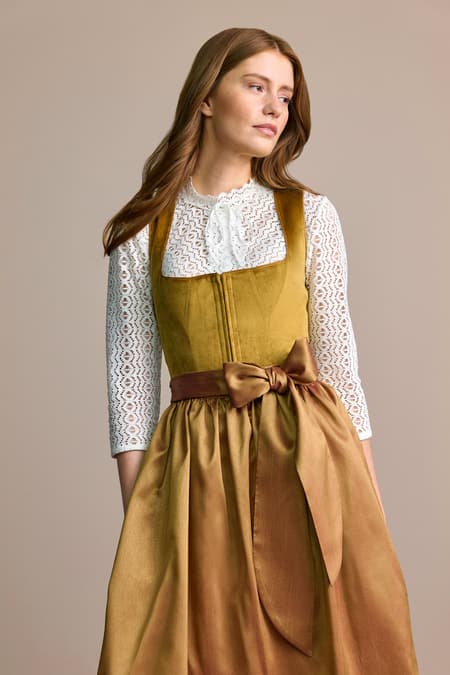 Dirndl Milla 60cm in yellow in Julia Trentini Online Shop